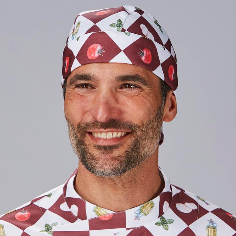 Bandana cocinero estampada Toscana