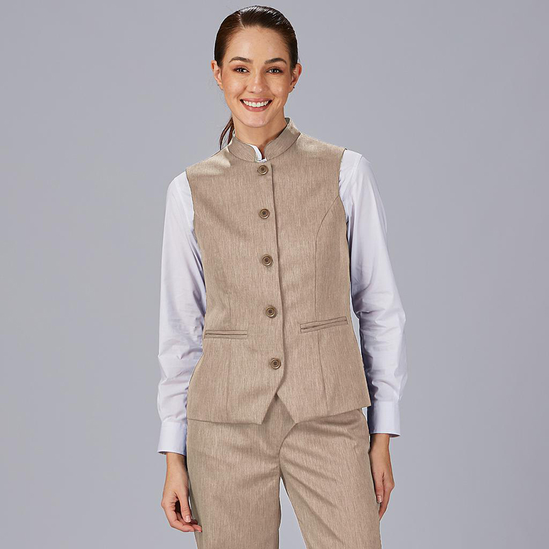 Chaleco mujer cuello mao, Luján