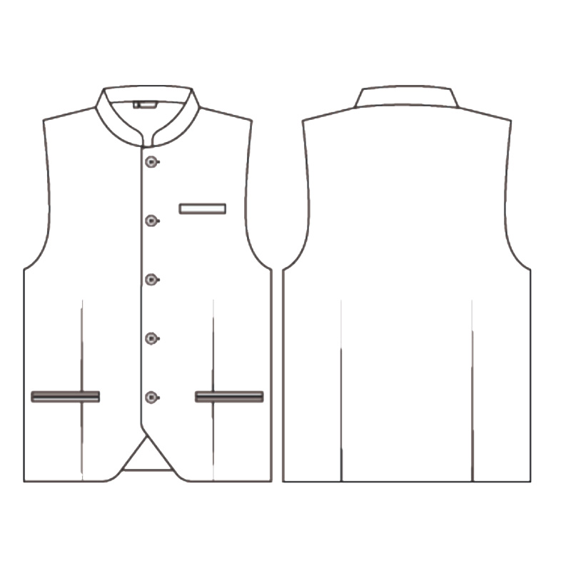 Chalecos de hombre, cuello mao Lucena