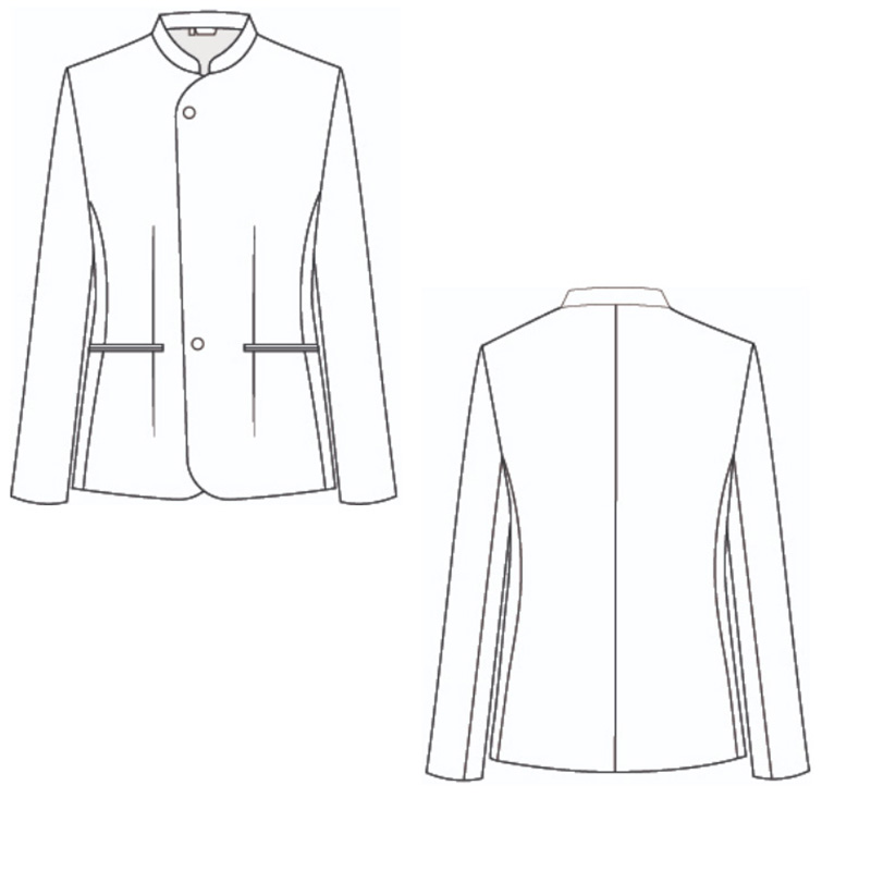 Chaqueta de cocina cuello mao, Salazar