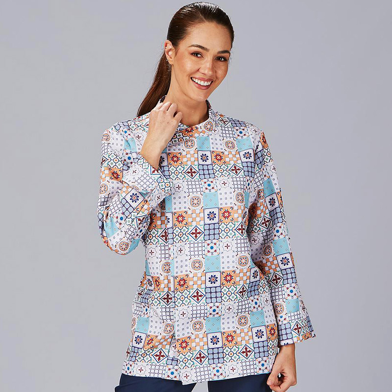 Chaqueta de cocina unisex estampada Porto