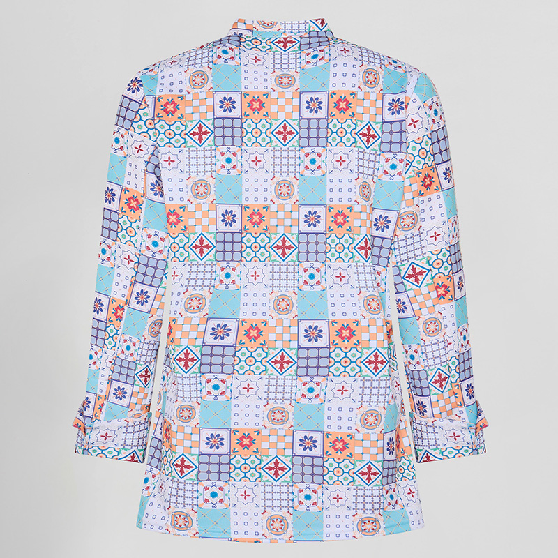 Chaqueta de cocina unisex estampada Porto