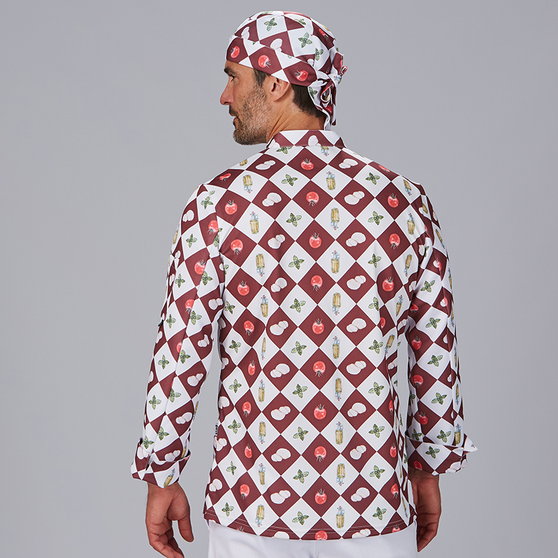 Chaqueta de cocina estampada Toscana