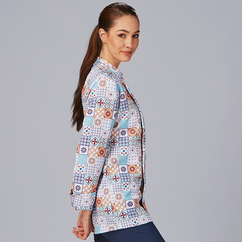 Chaqueta de cocina unisex estampada Porto