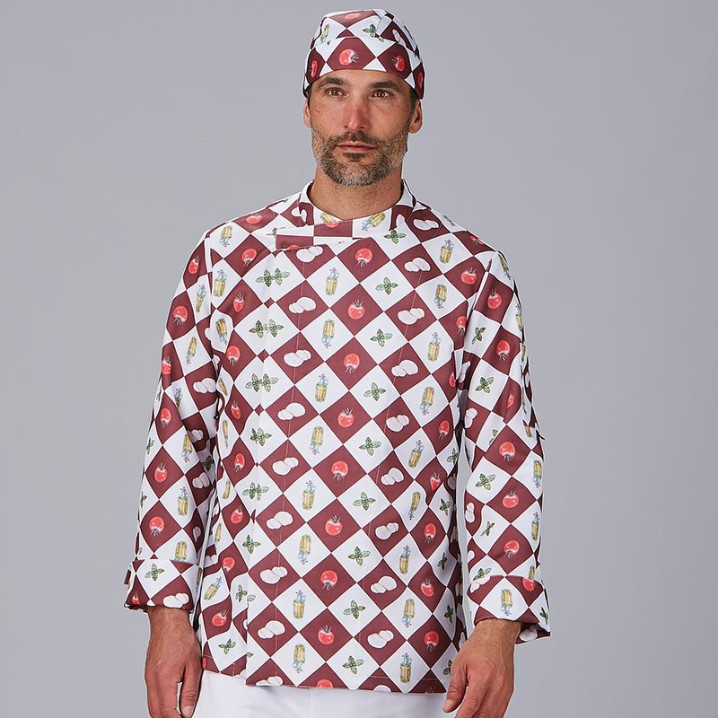 Chaqueta de cocina estampada Toscana