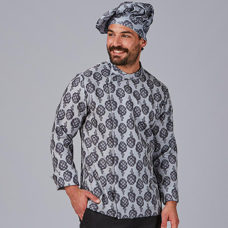 Chaqueta de cocina estampada Alcachofas