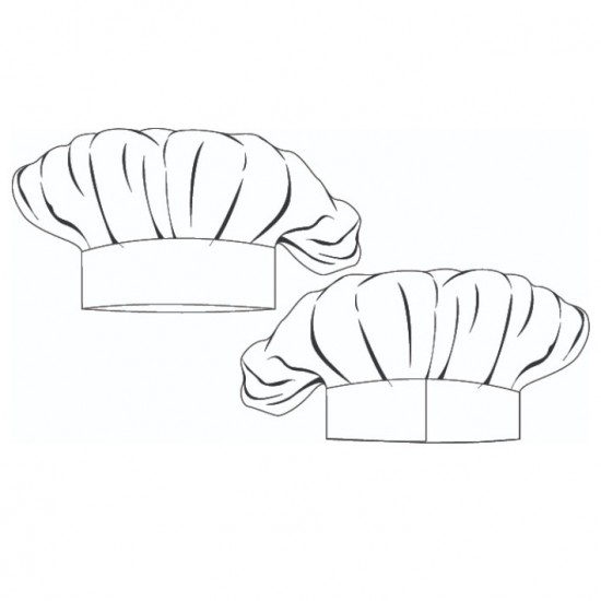 Gorro chef de cocina estampado col