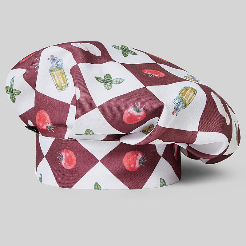 Gorro chef de cocina estampado Toscana