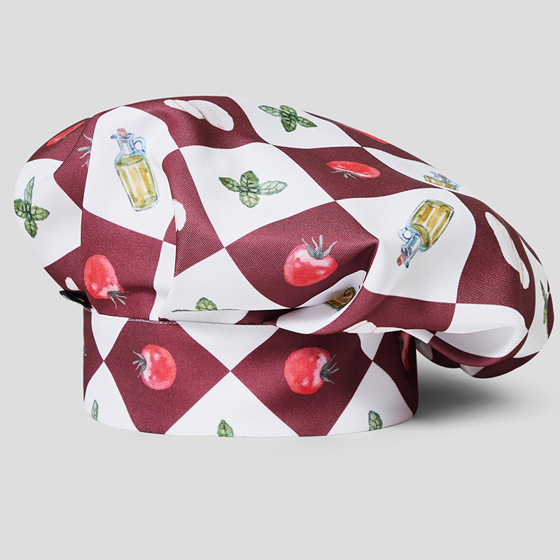 Gorro chef de cocina estampado Toscana