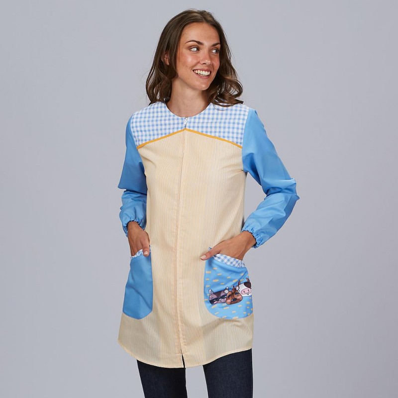 Blusa de maestra infantil, fauna