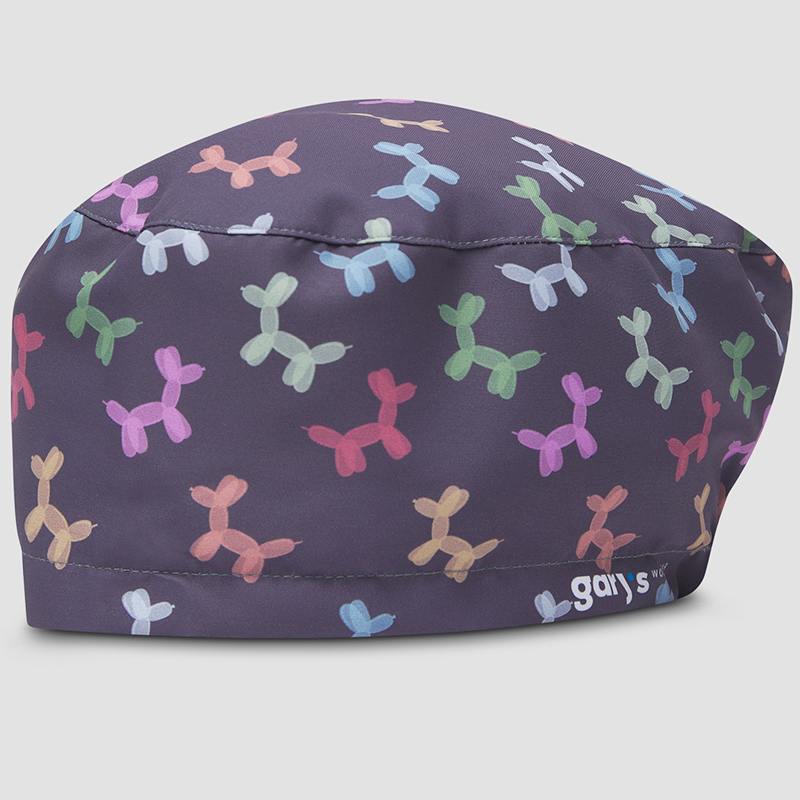 Gorro Cirujano Helio - Estampado Globos Perritos Microfibra