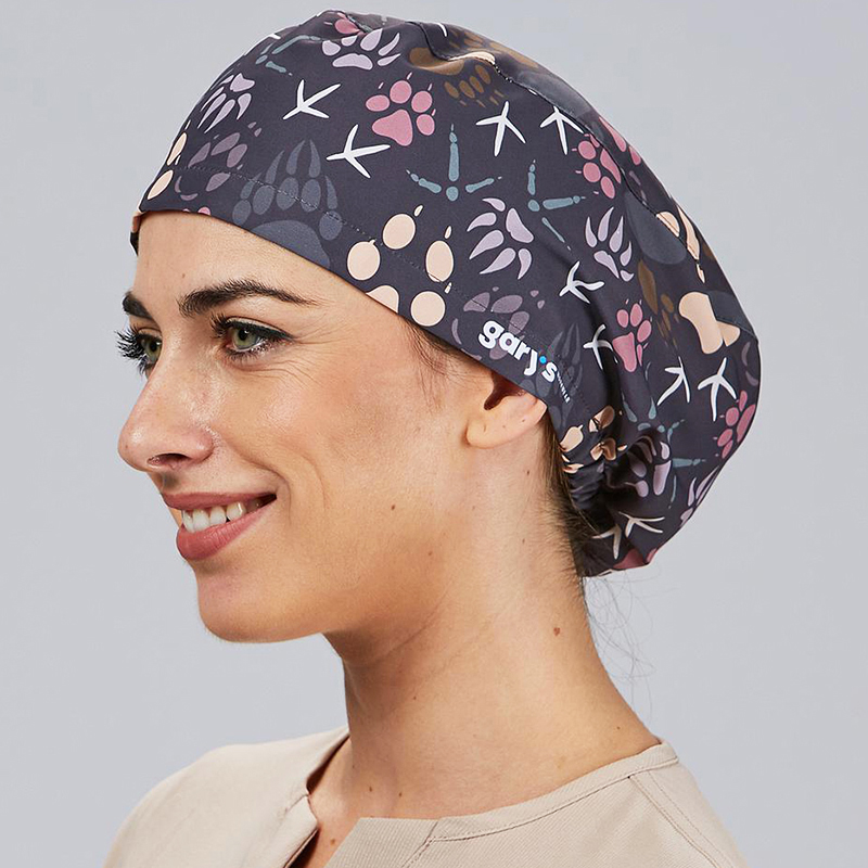 Gorro Cirujano Pisadas - Estampado Huellas Mascota...