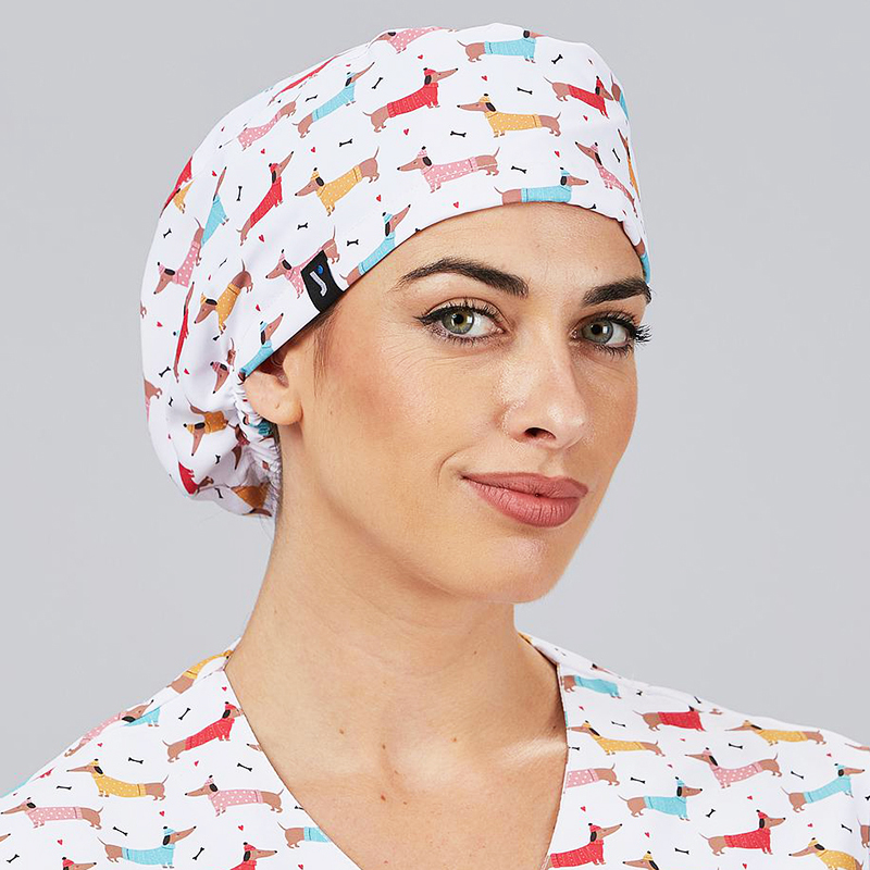 Gorro Cirujano Teckel - Estampado Perros Salchicha...