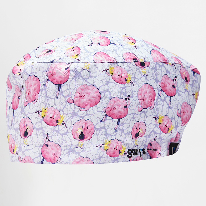 Gorro Cirujano Neuronas - Estampado Científico Microfibra