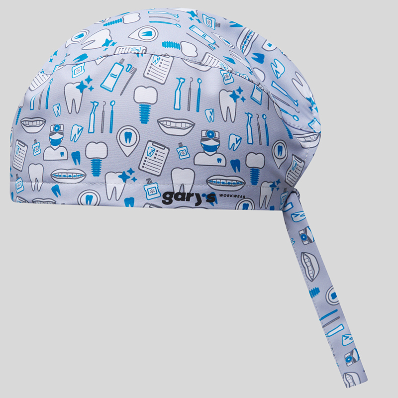 Gorro Cirujano Tiras Dentik - Estampado Dental Mic...