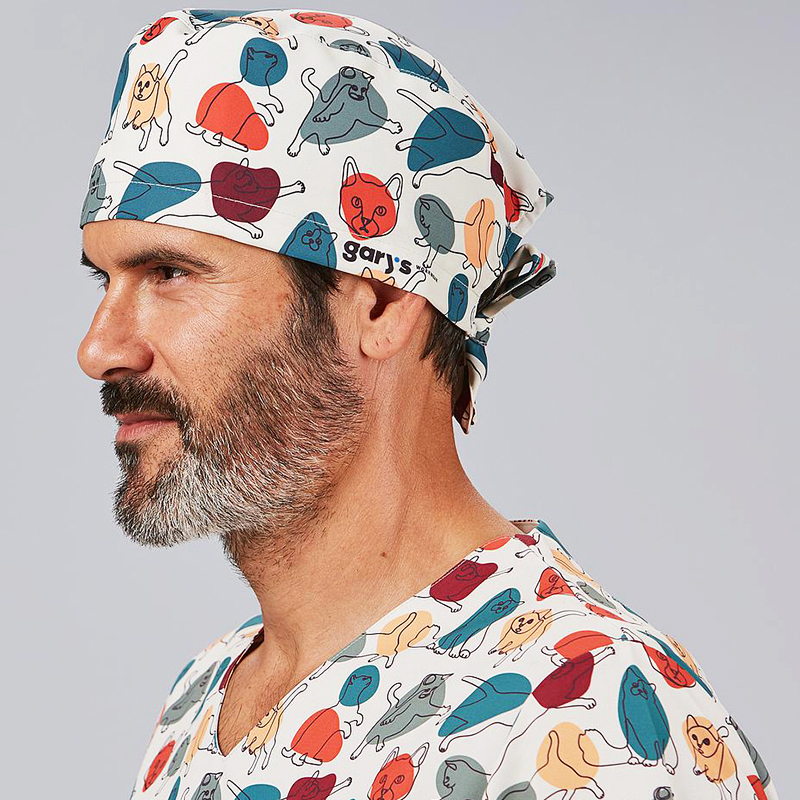 Gorro Cirujano Tiras Ronroneo - Estampado Gatitos ...