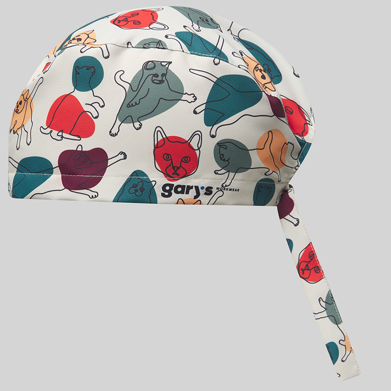 Gorro Cirujano Tiras Ronroneo - Estampado Gatitos ...