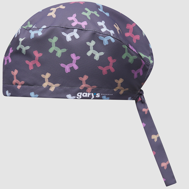 Gorro Cirujano Tiras Helio - Estampado Globos Perr...