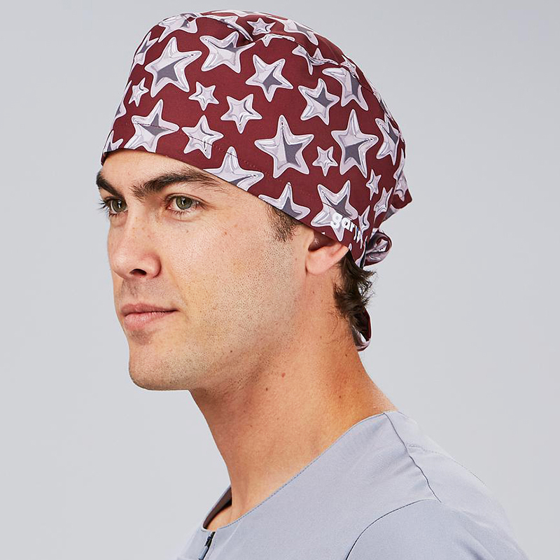 Gorro Cirujano Tiras Estrellas