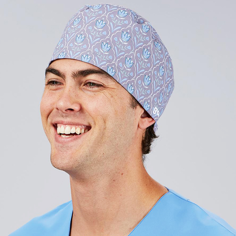 Gorro Cirujano Tiras Tulipanes