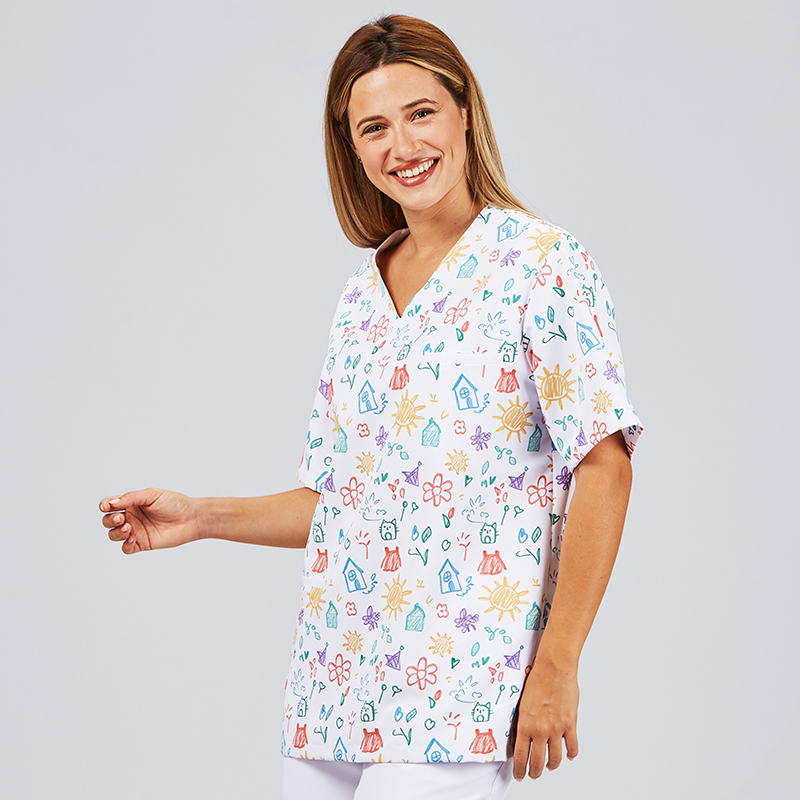 Blusa Sanitaria Unisex Mika, Crayon