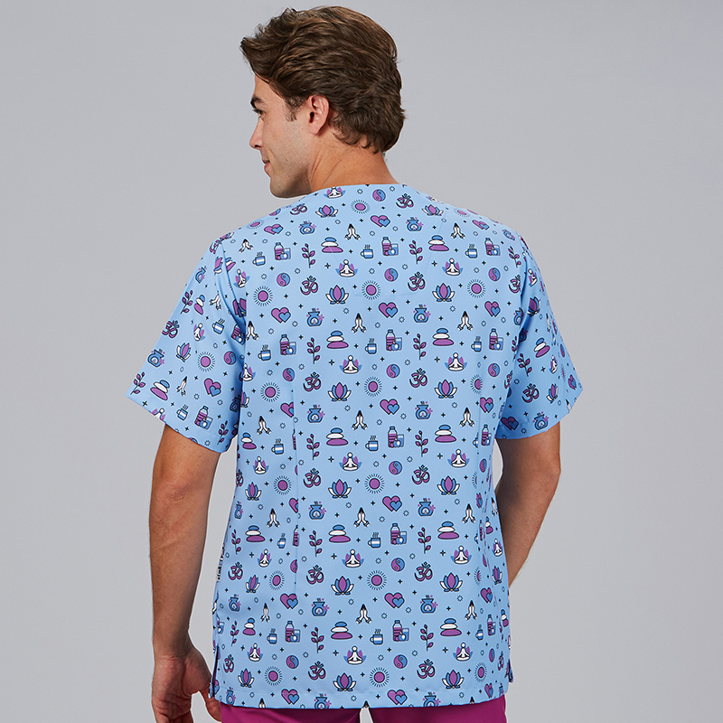 Blusa Sanitaria Unisex Mika, divine celeste