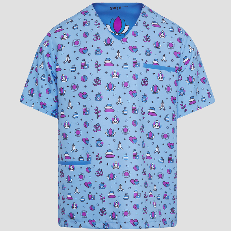 Blusa Sanitaria Unisex Mika, divine celeste