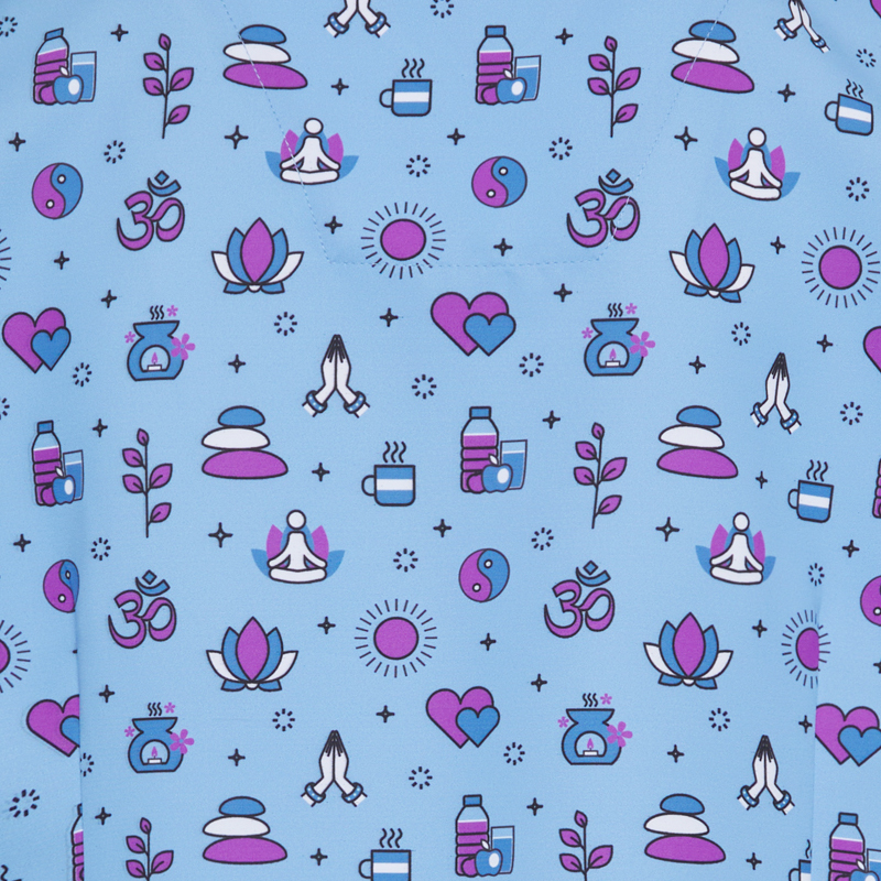 Blusa Sanitaria Unisex Mika, divine celeste