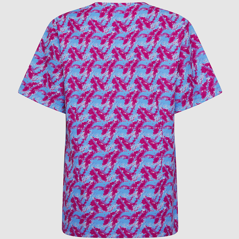 Blusa Sanitaria Unisex Mika, Digital frambuesa