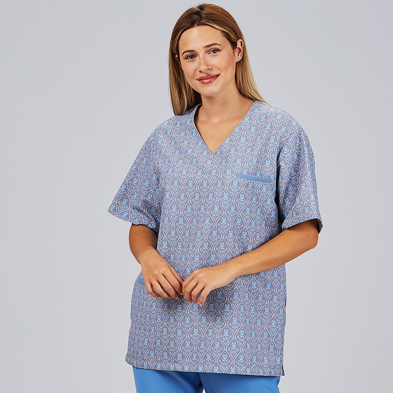 Blusa Sanitaria Unisex Mika, Tulipanes