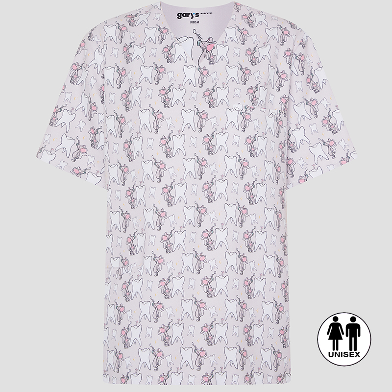 Blusa Sanitaria Unisex Mika Pérez - Estampado Ratón Pérez