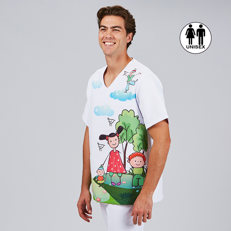 Blusa Sanitaria Unisex Mika Peques - Estampado Infantil