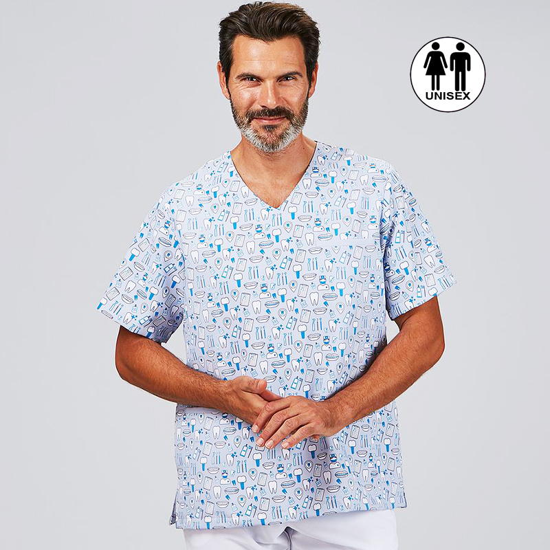 Blusa Sanitaria Unisex Mika Dentik - Estampado Odo...
