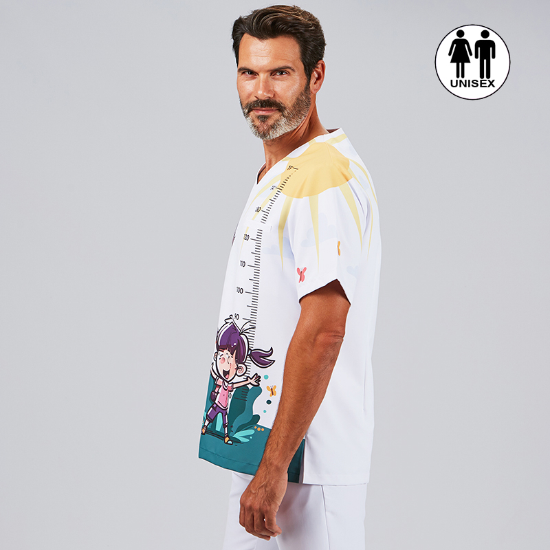 Blusa Sanitaria Unisex Mika Alegría - Estampado Infantil