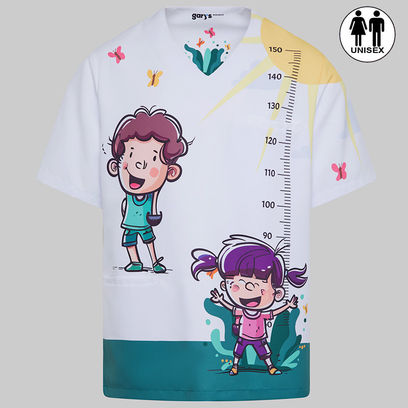 Blusa Sanitaria Unisex Mika Alegría - Estampado Infantil