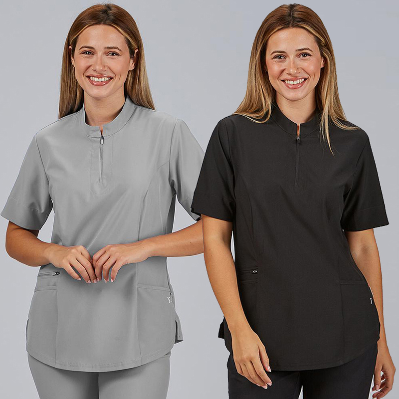 Blusa Sanitaria Mujer MARA - Microfibra 360 Elástica - Cremallera