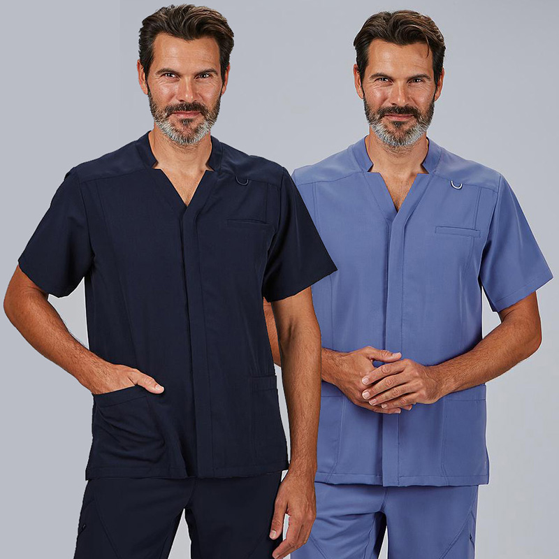 Blusa hombre abierta m/c alfred tejido sostenible elástico iris