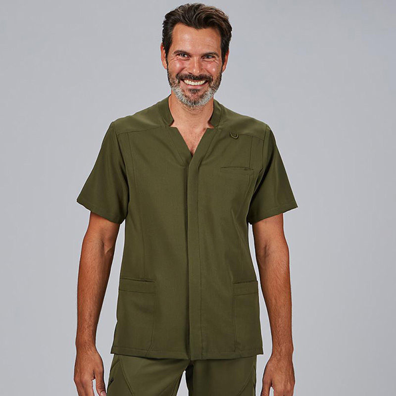 Blusa hombre abierta m/c alfred tejido sostenible elástico iris