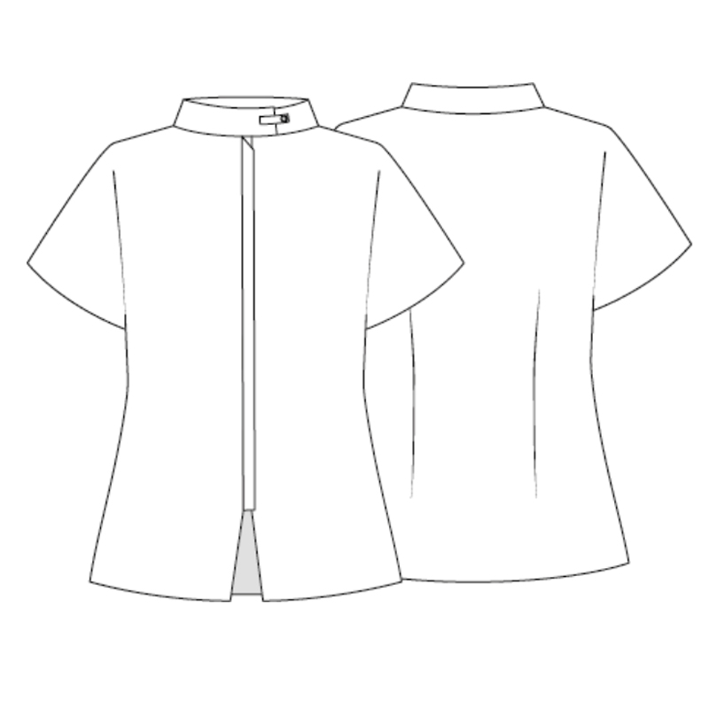 Blusa mujer abierta cremallera m/c musa tejido rec...