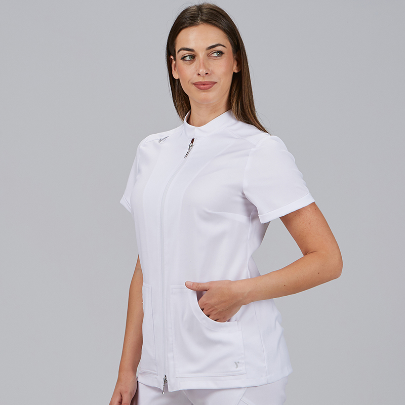 Blusa mujer abierta asimétrica m/c amy microfibra