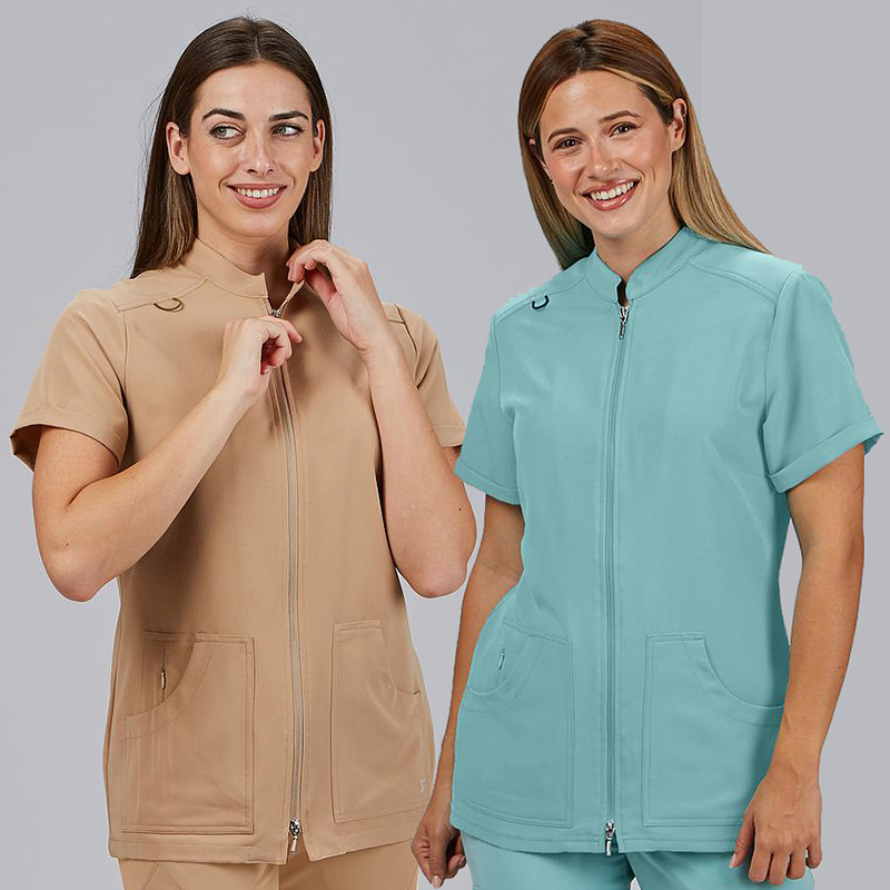 Blusa mujer abierta asimétrica m/c amy microfibra