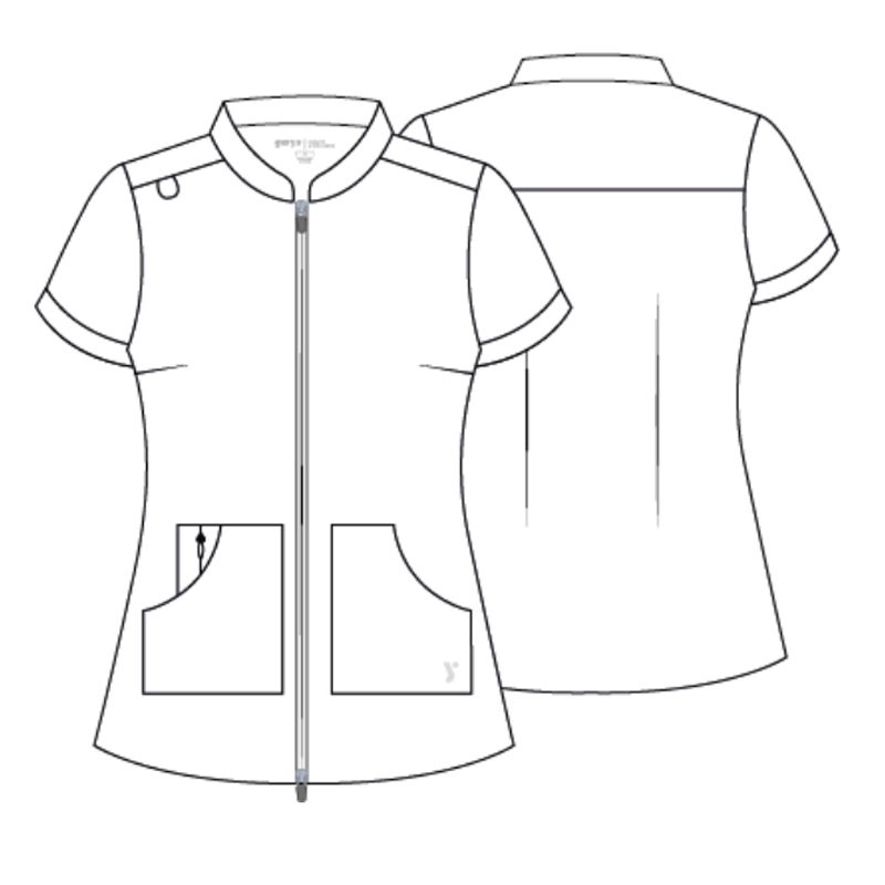 Blusa mujer abierta asimétrica m/c amy microfibra