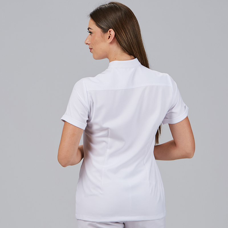 Blusa mujer abierta asimétrica m/c amy microfibra