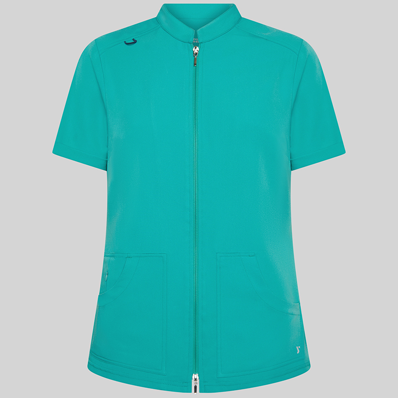 Blusa mujer abierta asimétrica m/c amy microfibra