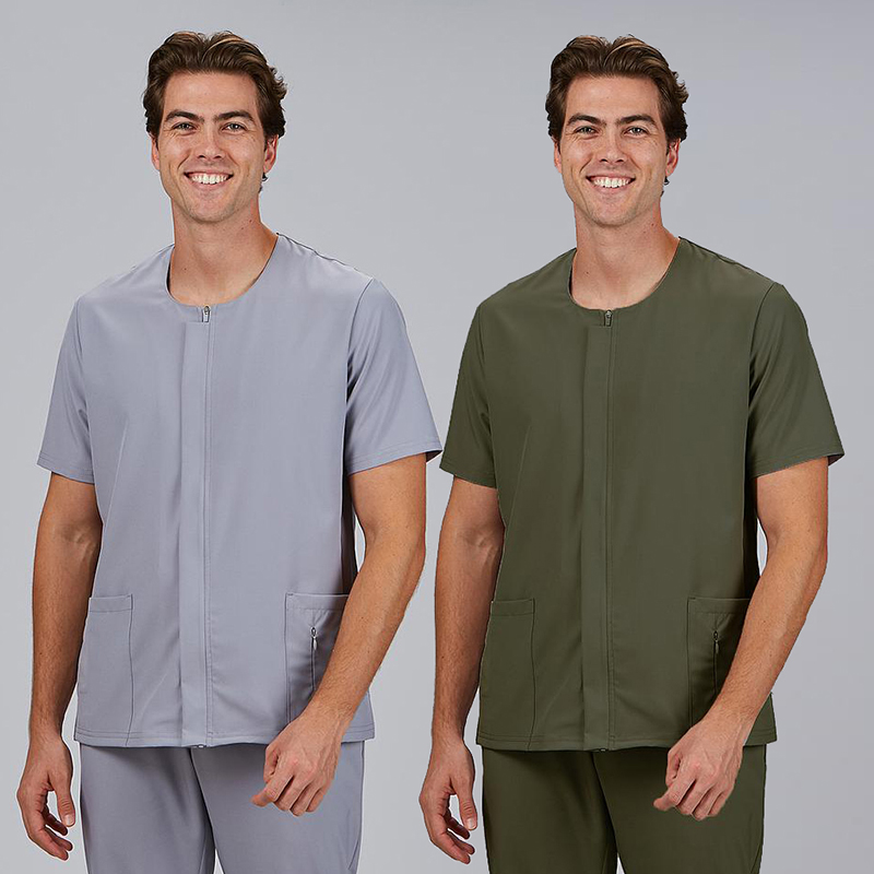 Blusa hombre cremallera escote caja m/c joan microfibra