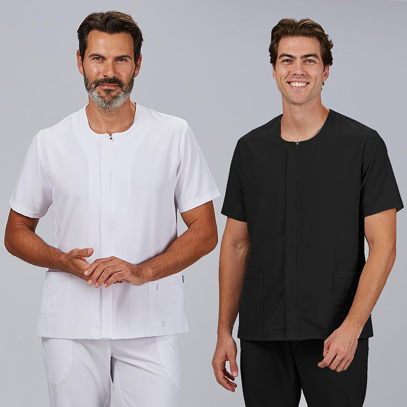 Blusa hombre cremallera escote caja m/c joan microfibra