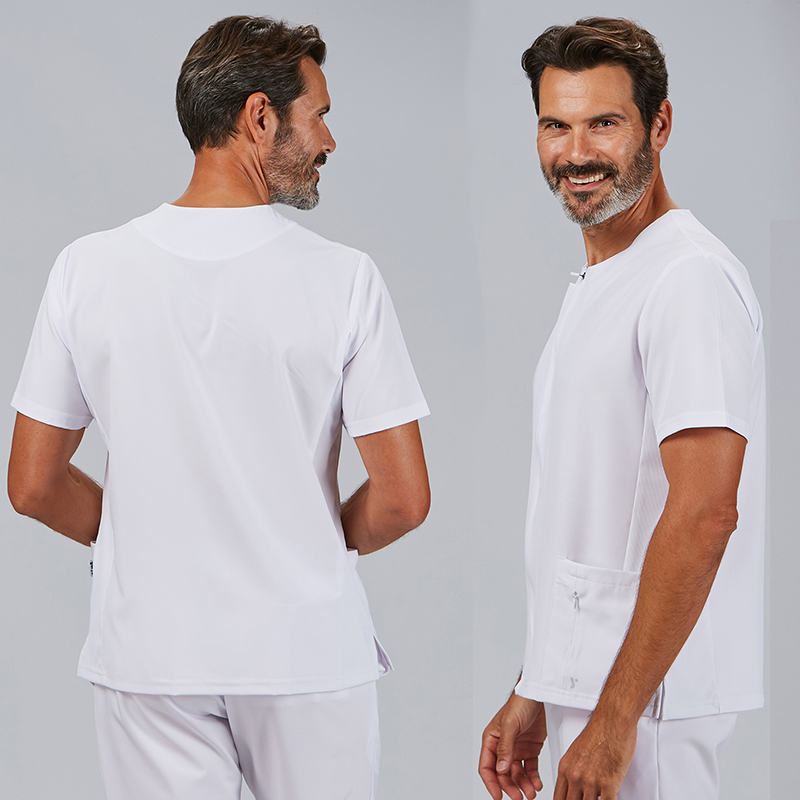 Blusa hombre cremallera escote caja m/c joan microfibra