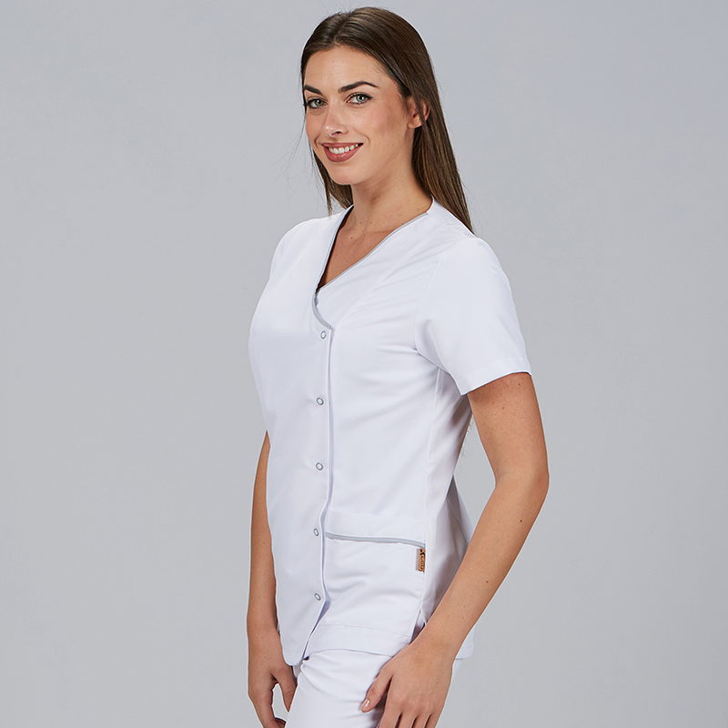Blusa mujer botones presión m/c Aina - Microfibra Reciclada