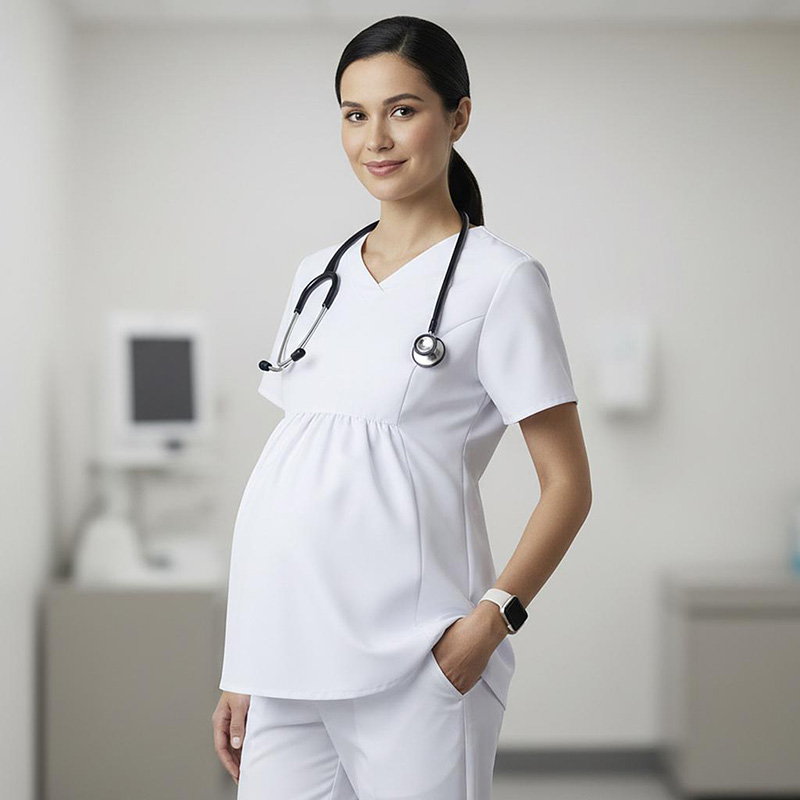 Blusa Mujer Premamá Mariona - Microfibra Blanca