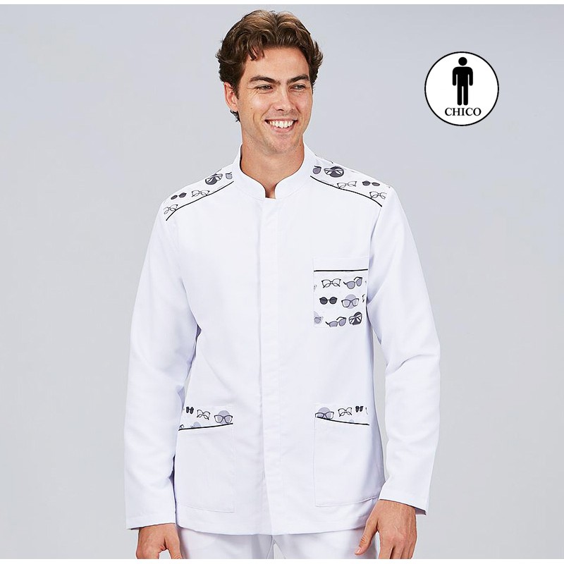 Blusa hombre cuello mao m/l jacob microfibra estam...